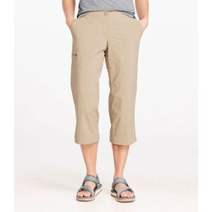 ✨L.L.Bean Water-Repellent Comfort Trail Sz 10 Tan Pants, Mid-Rise Straight-Leg ✨